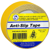 Husky Tape 6x Pack 450 Yellow Anti Slip Tread Tape 50mm x 4.5m
