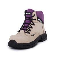 Mack Axel Womens Lace-Up Safety Boots Fawn Purple Size 6