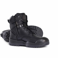 Mongrel Boots High Leg Zipsider Boot W/ Scuff Cap