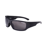 KingGee Unisex Carve Smoke Safety Glasses Colour Matt Black